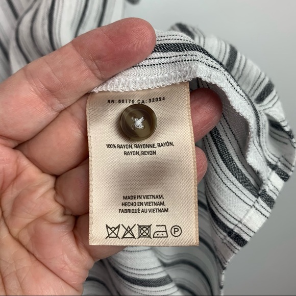 Maeve Flutter Sleeve Striped Blouse - Picture 6 of 6